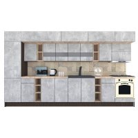 Bucatarie BIGMAR 390 B Wenge / Decor 4298